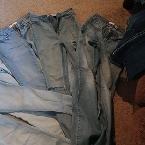 Teens skinny jeans. Miss Mes n Hollister. PINK